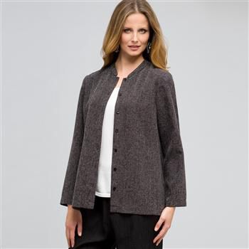 3/4 Sleeve Relaxed Jacket x0099, , large
