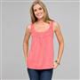 Scoop Neck Tank With Embroidery x0085, , small