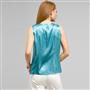 Sleeveless Pleated Front Blouse x0096, , small