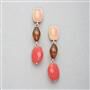 Pink Quartz Dangle Earring x0086, , small