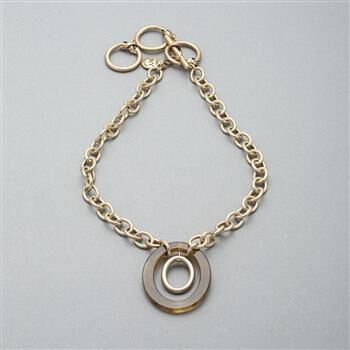 Double Hoop Long Necklace x0066, , large