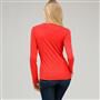 Long Sleeve Crew Neck x0023, Fire Red, small