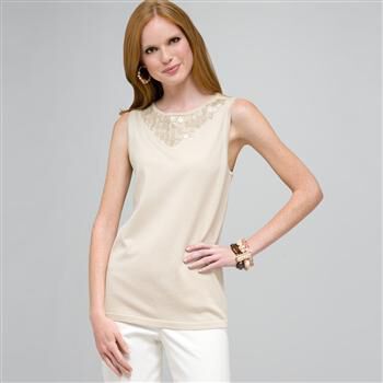 Beaded Tank x0087, , large