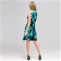 Island Floral Cowl Neck Dress x0068, , small