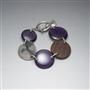 Silver and Purple Button Bracelet x0027, , small