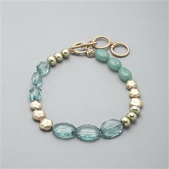 Green and Gold Necklace x0013, , large