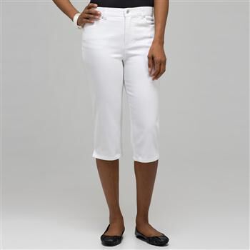 Classic Denim Straight Leg Capri (Plus) x0036, , large