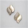 Gold Button Earring x0013, , small