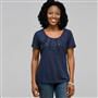 Scoop Neck Tee with Applique x0083, , small