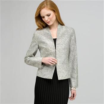 Flat Front Open Jacket. x0053, , large