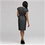 Dart Dress With Velvet Trim x0035, , small