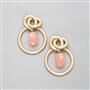 Pink Quartz Hoop Earring x0018, , small