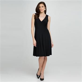 V-Neck Dress (Plus) x0033, , large