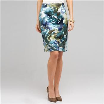Floral Pencil Skirt x0037, , large