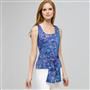 Paisley Sleeveless Shirt With Tie Front. x0085, , small