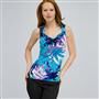 Drape Neck Tank with Knot Detail. x0034, , small