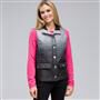Mock Neck Quilted Vest x0034, , small