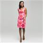 Mixed Floral Color Twist Front Dress x0059, , small