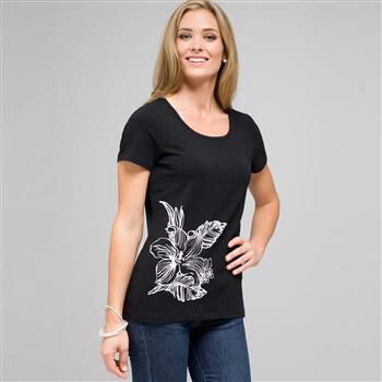 Short Sleeve Crew Neck x0086, , large