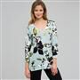 Printed V-Neck Pullover x0094, , small