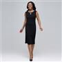 Boat Neck Sleeveless Sheath Dress. x0011, , small