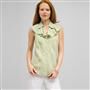 Ruffle Front Sleeveless Blouse. x0015, , small