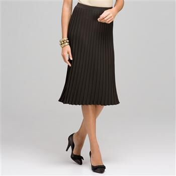 Ribbed Pleated Skirt x0027, , large