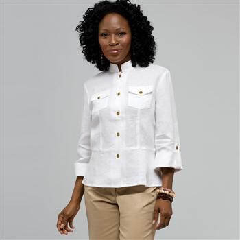 Button Front Shirt x0096, , large