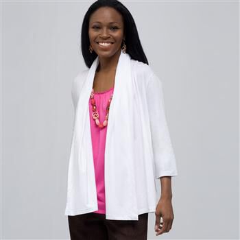 Drape Front Cardigan. x0019, , large