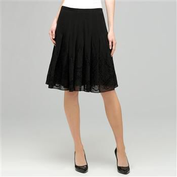 Pleated Skirt With Embroidery. x0032, , large