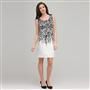 Floral Black and White Dress. x0028, , small