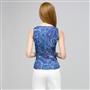 Paisley Sleeveless Shirt With Tie Front. x0085, , small