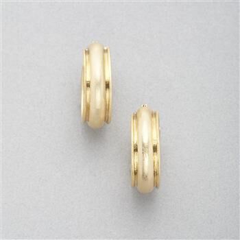 Worn Gold Hoop Earring x0021, , large