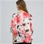 Floral Poncho Blouse x0092, , small