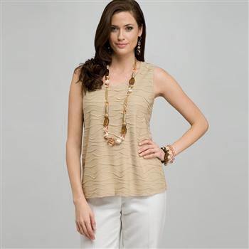 Scoop Neck Shell x0083, , large