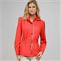 Belted Hooded Jacket x0013, Cardinal Red, small