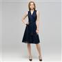 Pleaded Dress With Front Sash. x0011, , small