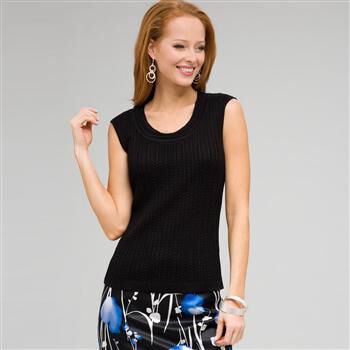 Cable Knit Shell x0082, , large