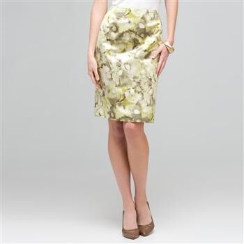 Floral Slim Skirt x0033, , large