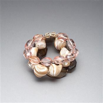 Pink and Brown Bracelet x0011, , large