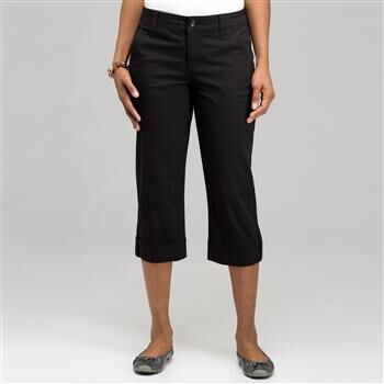 5 Pocket Cuffed Capri x0016, , large