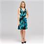 Island Floral Cowl Neck Dress x0068, , small