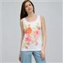 Floral Scoop Neck Tank. x0098, , small