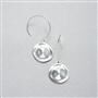 Hammered Silver Earings x0066, , small