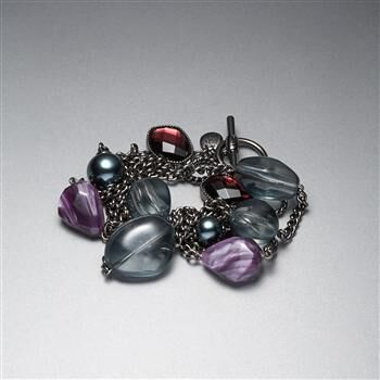 Light Hematite Bracelet x0056, , large