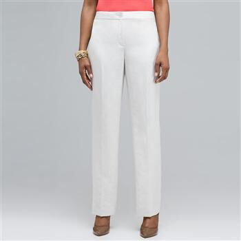 Washable Linen Slim Pant x0012, , large