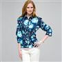 3/4 Button Down Top with Tie Front x0084, , small