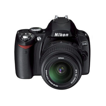 Nikon D40 Digital SLR Camera w/18-55mm Lens x0084, , large