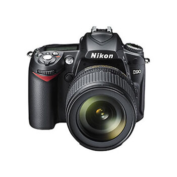 Nikon D90 Digital SLR Camera w/18-105mm Lens x0095, , large