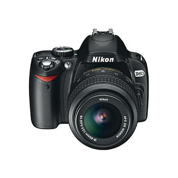 Nikon D60 Digital SLR Camera w/18-55mm Lens x0056, , large